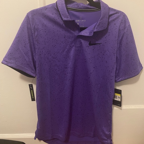 Nike Purple Tennis Short-Sleeve Polo - Picture 5 of 5